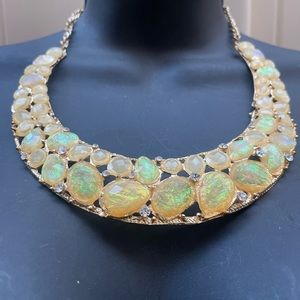 Vtg. Costume Jewerly Iridescent Necklace